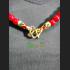 HANDMADE NECKLACE BEAD HANDICRAFT W-HOOK FOR WEARING THAI AMULET RED STONE