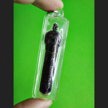 GLOSSY SKULL PENDANT AMULET LUCKY MONEY RICH CHARM THAI REAL LP LEK TAKUD B