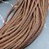 Nylon String Chain Stainless Open Hook Brown Necklace Wearing Thai Amulet #6720