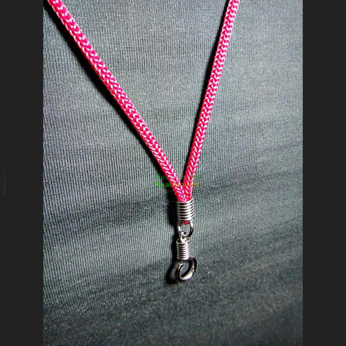 6719-THAI HANG AMULET NECKLACE WEAR NYLON STRING 30CM ADJUSTABLE STEEL HOOK BLUE 6719-THAI HANG AMULET NECKLACE WEAR NYLON STRING 30CM ADJUSTABLE STEEL HOOK BLUE