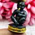 MINIATURE BRONZE GUMAN THEP BOY SPIRIT THAI AMULET LP NEN BLACK PLAI-KAEW EAT FETUS BE2556