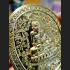 THAI AMULET MAHAYAN FULL ALPHABET HAPPINESS MONEY WEALTH KLOY MEDAL YELLOW