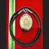 THAI AMULET MAHAYAN ALPHABET HAPPINESS RICH LUCKY WEALTH KLOY MEDAL YELLOW