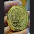 THAI AMULET MAHAYAN ALPHABET HAPPINESS RICH LUCKY WEALTH KLOY MEDAL YELLOW