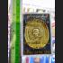 THAI AMULET MAHAYAN ALPHABET HAPPINESS RICH LUCKY WEALTH KLOY MEDAL YELLOW