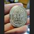 THAI AMULET HOLY ALPHABET MAHAYAN WEALTH MONEY KLOY MEDAL ALLOY GOLD COVER