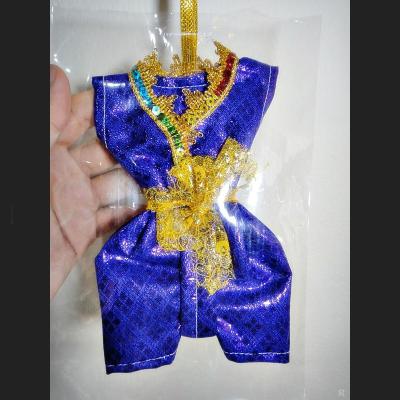 Traditional Garment Doll Dress Suit Offering Guman Thong Purple Thai Amulet 6780