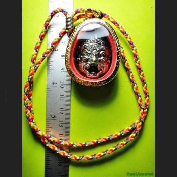 MONKEY FACE 4EAR5EYE SIHU-HATA SUBIN AMULET THAI GAMBLING WIN RICH SILVERY