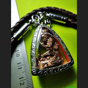 LOKOK PRAI-POON-SAP BOY NECROMANCY MINIATURE GAMBLING LUCK THAI AMULET AC SUBIN COPPER