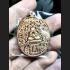 THAI MEDAL AMULET PIDTA CLOSED EYE HOLY ALPHABET FULFILL WISH RAHU LP SANAN