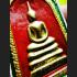 SOMDEJ MEDITATION PEACEFUL 108 MONK MASS BLESSED THAI AMULET WAT NOK 3ROW SEAT GOLD PAINT RED