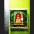 SOMDEJ MEDITATION PEACEFUL 108 MONK MASS BLESSED THAI AMULET WAT NOK 3ROW SEAT GOLD PAINT RED