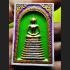 SOMDEJ 108 MONK MASS BLESSED THAI AMULET WAT NOK 9 ROW SEAT GOLD PAINT GREEN