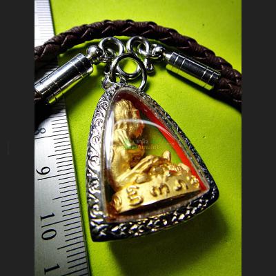 LOKOK PRAI-POON-SAP BOY NECROMANCY MINIATURE GAMBLING LUCK THAI AMULET AC SUBIN 18K GOLD