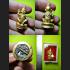 Miniature Gold 9pcs Guman LukThep Gambling Casino Win Money Nen Thai Amulet 6840