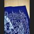 Holy Flag Cloth Narai Garuda Rich Money Lp Kalong Blue Be2550 Thai Amulet #6857