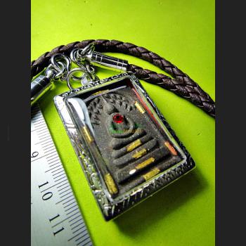 THAI REAL AMULET SOMDEJ GEMS ELEPHANT PIKANET MERCY SUCCESS LP KOON 9 GOLD