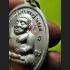 THAI REAL AMULET ERGERFONG MEDEL GAMBLING MONEY RICH LP KEY SILVER PLATED