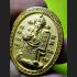 THAI GAMBLE AMULET ER-GER-FONG LUCKY CASINO WIN RICH LP KEY 18K GOLD MEDAL