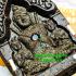 KhunPaen Return Love Lust Lucky Wife Key Charm Golden 9 Takrut Thai Amulet #6936