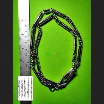 Yantra Yant Necklace Stainless Steel 1-9Hook 30cm Length 5Row Thai Amulet #6968