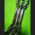 Yantra Yant Necklace Stainless Steel 1-9Hook 30cm Length 5Row Thai Amulet #6968