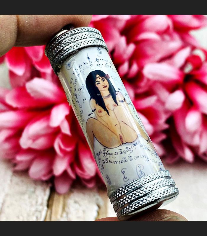 NMP EPER NANGRUB LADY NAKED OIL CHARMING LOVE LUST THAI AMULET AC KWANCHAI 7674