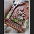 MASS CHANT 108 MONK BLESSED PHOM 4 FOUR FACE DEITY BUDDHA NARAI VISHNU CREATOR HINDU WAT KAWJAMFA RED MEAT 7715