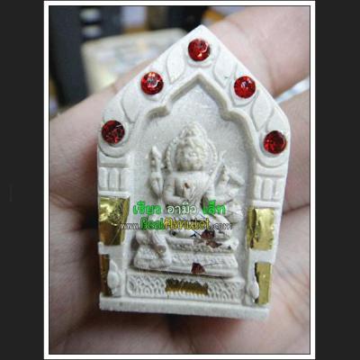 MASS CHANT 108 MONK BLESSED PHOM 4 FOUR FACE DEITY BUDDHA RAHU DEMON EAT SWALLOW MOON WAT KAWJAMFA WHITE MEAT 7719