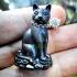 Kitty Lucky Cat Whisper Windfall Gambling Lotto Win Money Kambu Thai Amulet 7744
