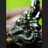 PHA-KRING SRISUTHO BELL BUDDHA NAGA SNAKE HEALING THAI AMULET LP KAMBU WAT KUDCHOMPU BE2554 SILVERY ALPAKA