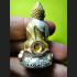 PHA-KRING SRISUTHO BELL BUDDHA NAGA SNAKE HEALING THAI AMULET LP KAMBU WAT KUDCHOMPU BE2554 PLATED 24K