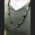NECKLACE WEARING HANG THAI AMULET NYLON STRING 30CM STAINLESS 5 HOOK BLACK 7843