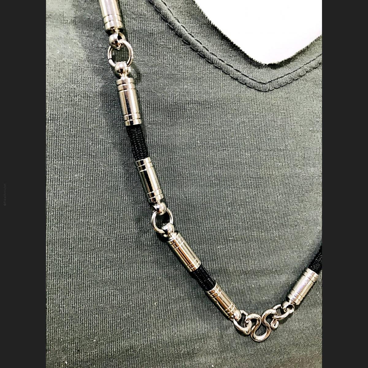 6719-THAI HANG AMULET NECKLACE WEAR NYLON STRING 30CM ADJUSTABLE STEEL HOOK BLUE 6719-THAI HANG AMULET NECKLACE WEAR NYLON STRING 30CM ADJUSTABLE STEEL HOOK BLUE