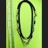 NECKLACE WEARING HANG THAI AMULET NYLON STRING 30CM STAINLESS 5 HOOK BLACK 7843