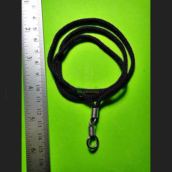 Nylon String Chain Stainless Hook Black Necklace Wearing Lucky Thai Amulet #7847
