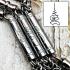 Yantra Yant Necklace Stainless Steel 1-9Hook 30cm Length Thai Amulets #7848
