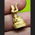MINIATURE LADY BECKON CATCH MORE CUSTOMER TRADING THAI AMULET LP KEY 18K GOLD 7896