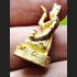 MINIATURE LADY BECKON CATCH MORE CUSTOMER TRADING THAI AMULET LP KEY 18K GOLD 7896