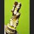 MINIATURE LADY BECKON CATCH MORE CUSTOMER TRADING THAI AMULET LP KEY 18K GOLD 7896