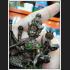LARGE PHA PHOM 4 FOUR FACE STATUE LUCKY THAI AMULET WAT KAWJAMFA MASS CHANT MONKS GROUP BLESSED BROWN 7900