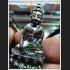 PHA-KRING BELL BUDDHA MINIATURE LUCKY MILLIONIR FORTUNE THAI AMULET LP SWAI BE2553 BLACK 7977