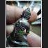 PHA-KRING BELL BUDDHA MINIATURE LUCKY MILLIONIR FORTUNE THAI AMULET LP SWAI BE2553 BLACK 7977