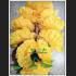 HANDMADE PLASTIC YELLOW FLOWER WREATHE GARLAND FESTOON WORSHIP OFFERING HOLY AMULET 7997