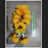 HANDMADE PLASTIC YELLOW FLOWER WREATHE GARLAND FESTOON WORSHIP OFFERING HOLY AMULET 7997