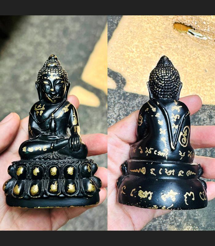 Lucky Protection Full Hand Yant Bronze Buddha Statue Watsutad Thai Amulet #15003 Lucky Protection Full Hand Yant Bronze Buddha Statue Watsutad Thai Amulet #15003