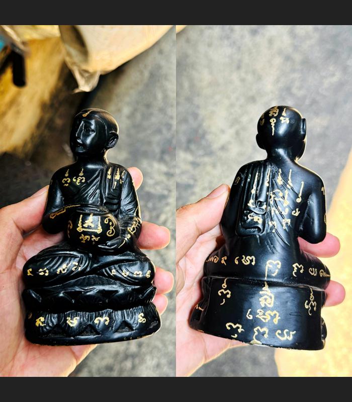 Health Wealth Upakut Yant Write Bronze Buddha Statue Watsutad Thai Amulet 15004