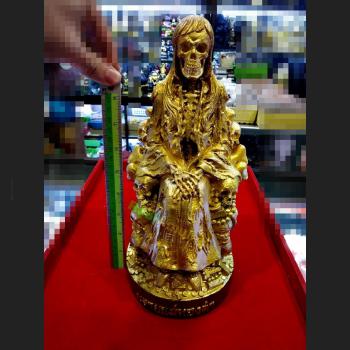 LARGE STATUE GAMBLING SKULL GODDESS WINDFALL AMULET SUBIN WITCHCRAFT WIZARDRY