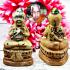 Guman Clay Statue Boy Windfall Gambling Win Business Yam Yeam Thai Amulet #15182