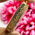 EMPTY METAL FRAME CASE THAI AMULET GOLD MICRON 24K ENAMEL COLOR SOMDEJ 3.7CM